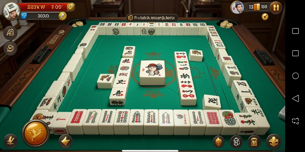 Screenshot gameplay 333V menampilkan papan Mahjong yang menantang.