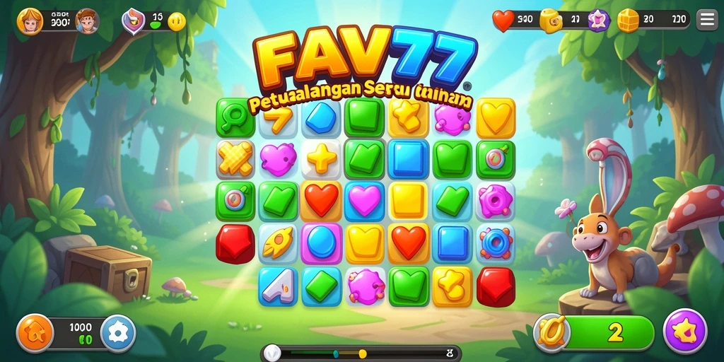 Tampilan gameplay FAV77 yang seru dan penuh warna.
